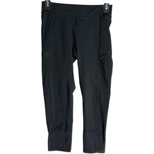 Champion Leggings Womens XS Black Duo Dry Zip Pocket Pants Athleisure Gym